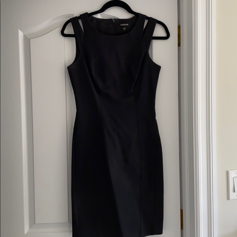 Bebe Black sleeveless Pencil Dress Sz 2